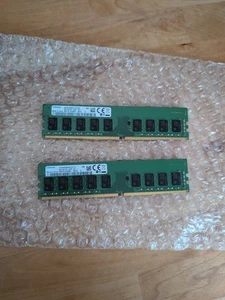 Samsung 16GB 2x8GB DDR4-2400 ECC UDIMM DDR4 (M391A1K43BB1-CRCQ) C-Die B-Die - Bild 1 von 2