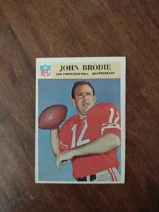 Philadelphia #173 1966 John Brodie San Francisco 49ers sin pliegues - Imagen 1 de 2