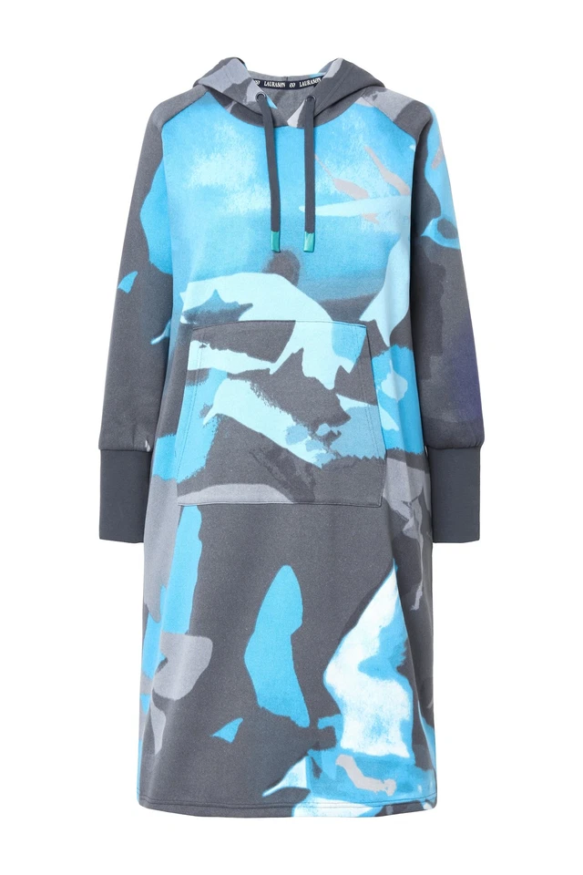 Laurasøn Damen Sweatkleid Kapuze Langarm oversize 832879 - Bild 1 von 1