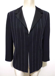 GATTINONI Giacca Donna Smoking Tuxedo Woman Jacket Blazer Sz.L - 46 - Imagen 1 de 5