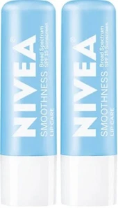 2 Pack NIVEA Smoothness Broad Spectrum SPF 15 Sunscreen Lip Care 0.17 Oz 10/2024 - Picture 1 of 4