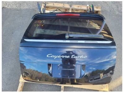 2003-2006 Porsche Cayenne Turbo 4.5L Rear Hatch Trunk Glass Paint Black 2137 - Image 1 of 4