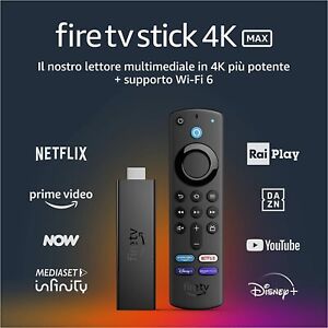 Fire TV Stick 4K Max, Wi-Fi 6E, telecomando vocale Alexa (con comandi TV) 2023