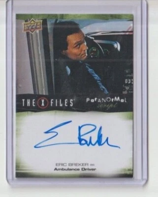 X-Files UFOs and Alien Edition Paranormal Autograph Trading Card Eric Breker - Image 1 of 3
