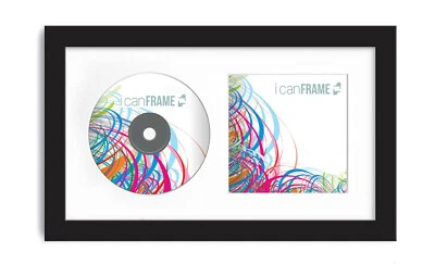 CD Picture Photo Black Frame with a Bevel Edge Mount  - Image 1 of 2