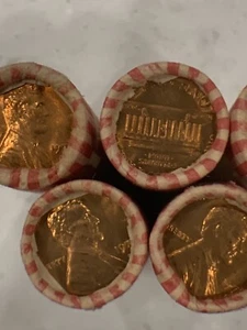 1973 D Cent Lot 3 Rolls Lincoln Red OBW Penny From Bank Box Possible “ERROR”? - Picture 1 of 4