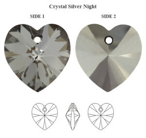 Superior PRIMERO 6228 Heart Crystals Pendants * Many Colors & Sizes