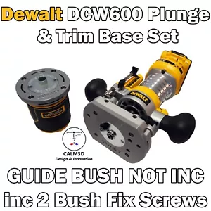 Dewalt DCW600 kompatible Trim & Tauchfräser-Basen + Schrauben - INKL. P&P - Bild 1 von 12