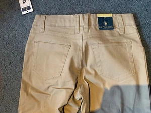 U.S. POLO ASSN. BOYS PANTS SIZE 10 ADJ. WAISTBAND NWT SKINNY STRETCH - Picture 1 of 5