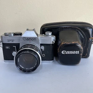Canon FT QL 35mm Film Camera With 50mm f/1.8 Lens/GREAT CONDITIONS/TESTED - Picture 1 of 18