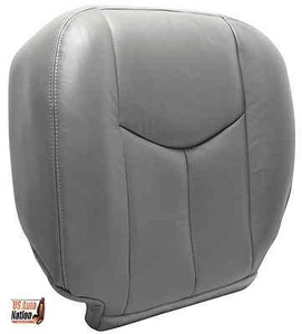 2003 2004 2005 GMC Yukon Front Driver Bottom synthetic Leather Seat Cover Gray - Picture 1 of 8