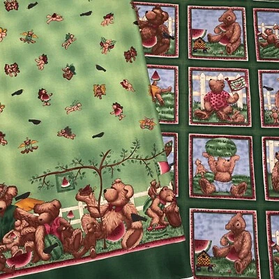 A Slice of Summer Teresa Kogut Dbl Border + Panel Cotton Fabric Bundle 3.75yards - Image 1 of 4