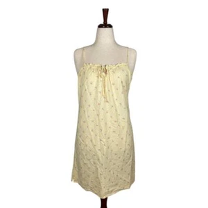 Crfabtree & Evelyn Yellow Floral Mini Dress Size: L - Picture 1 of 4