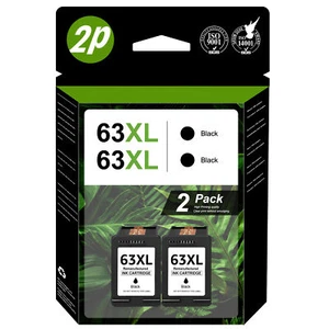 2PK 63XL Black Ink Cartridge For HP Envy 4520 4520 Officejet 5220 5258 4650 3830 - Picture 1 of 9