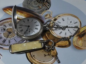 Rare Vintage 1890 WALTHAM "Home Watch Co." 16s 7J Kw/Ks Sterling Pocket Watch - Picture 1 of 13