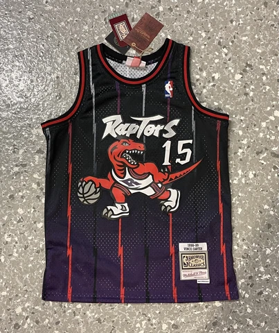 Vince Carter Toronto Raptors Mitchell & Ness Swingman Jersey Youth Medium NWT Cover