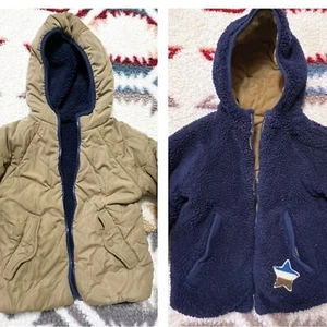 Zara Reversible Hooded Jacket 3/4 - Picture 1 of 9