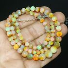 Ethiopian Opal Beads Natural Fire Opal Beaded Necklace Jewelry Gift Her Np-3835