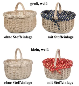 Weidenkorb Korb Einkaufskorb Autokorb Weide Auswahl Picknickkorb Pilzkorb - Bild 1 von 5