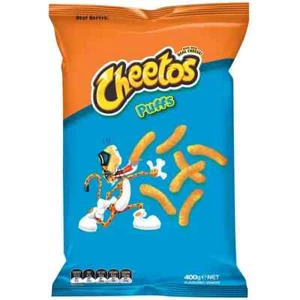 Cheetos Cheese Puffs Chips Snacks Big Bulk Pack Party Bag 400g - Picture 1 of 2