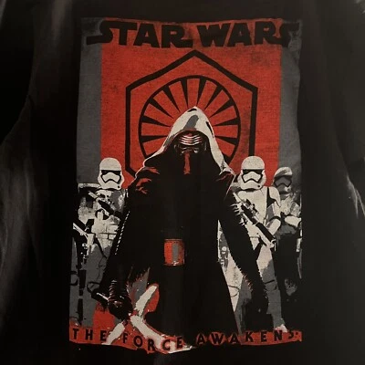 星球大战男孩 Kylo Ren T 恤 Evil Troopers 黑色 L — 第 1/4 张图片