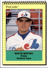 1991 Rockford Expos ProCards #2043 Martin Martinez Douglas Arizona AZ Card