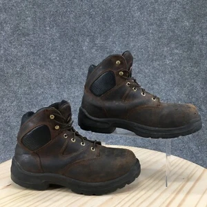 Red Wing Boots Mens 8.5 FlexBond Lace Up Chunky Work Bootie 4421 Brown Leather - Picture 1 of 22