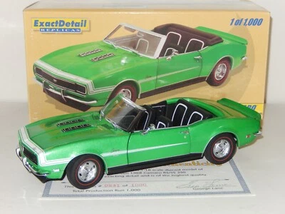 1:18 Scale Lane Exact Detail 1968 RS/SS 396 Chevrolet Camaro, Part No. 217 - Image 1 of 4