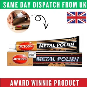 Autosol Metal Polish Paste 75ml – All-Purpose Cleaner for Car, Bike & Home Use - Picture 1 of 9