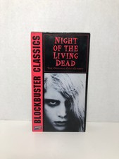 Vintage Night Of The Living Dead Blockbuster Video VHS Video Cassette Movie