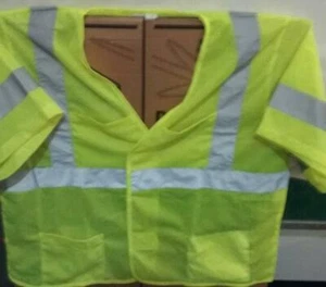 CHALECO DE MALLA DE SEGURIDAD AMARILLO/LIMA MANGA UNISEX - Imagen 1 de 1