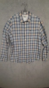 Original Penguin Musingwear Para Hombre Grande A Cuadros Manga Larga Camisa Abotonada Azul - Imagen 1 de 12