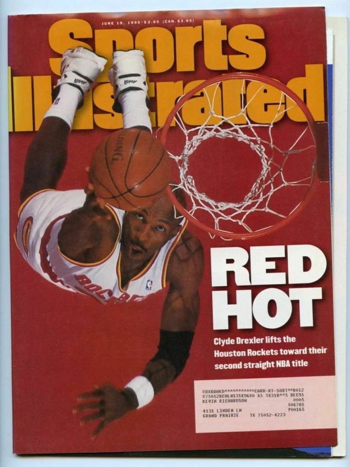 Sports Illustrated 19 de junio de 1995 Houston Rockets Clyde Drexler Foto 1 de 1