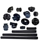 3/4 BSP MALLEABLE STEAMPUNK with Cast Iron pipe BLACK Painted iron pipe fittings
