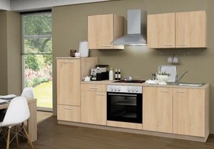 Küchenblock ohne Elektrogeräte Classic 270 cm Sonoma Eiche Nachbildung mit Spüle - Bild 1 von 3