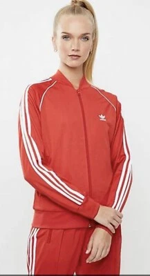 Adidas Originals Unisex SST Classics Track Red Jacket S - Image 1 of 4
