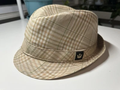 Fedora GOORIN BROS Clásico Sombrero a Cuadros Adulto Unisex Talla S Avena Crema Bronceado Foto 1 de 4