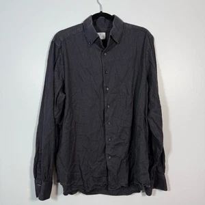 Emanuel Berg modern fit Italy dark gray long-sleeved button-down shirt dress xl - Bild 1 von 7