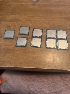 Intel CPU Lot Of 9 As Is Untested I5-7500T 8500T 6500 2400 I3-550 (10)  - Picture 1 of 10