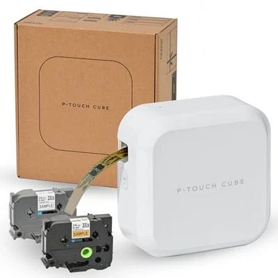 Brother PT-P710BT P-TOUCH CUBE Label Writer Printer for Smartphone,PC stylish - Image 1 of 4