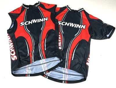 Schwinn Cycling Jersey Set 2 Racing Men’s Large Short Sleeve Pullover 1/2 Zip - Image 1 of 4