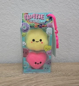 Fluffie Stuffiez Minis POPCORN & HEART CANDY 2" Squishy Figures 2 Pack (Rare) - Picture 1 of 4
