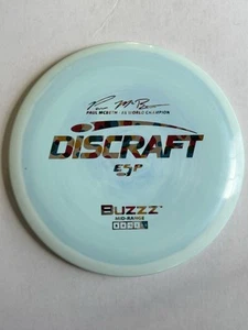 Discraft Paul McBeth 6X ESP Zone 177+ Blue Swirl Lighter Halo Wonderbread Stamp - Picture 1 of 2