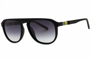 FILA SFI528 U28P Sunglasses Matte Black Frame Smoke Gradient Lenses 56mm - Picture 1 of 4