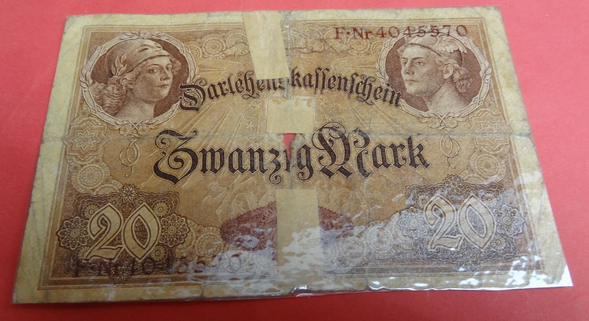 Reproduktion: 5, 20, 50 Mark Darlehenskassenscheine 1914 - Sammlerstücke In Originalgröße