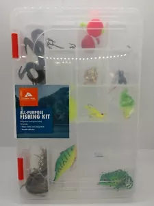 NEW Ozark Trail All Purpose Fishing Kit - Lures Sinkers Jigs Hooks Bobbers - Picture 1 of 10