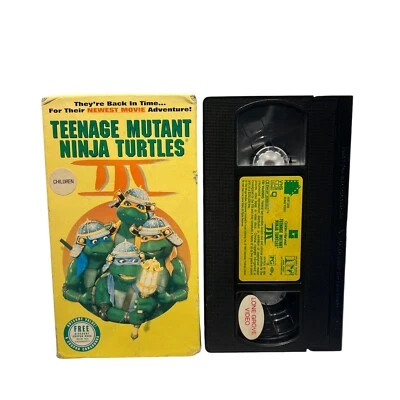 Teenage Mutant Ninja Turtles 3 III VHS 1993 The Movie V7 - Image 1 of 4