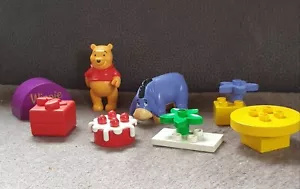 Lego Duplo Winnie Puuh Geburtstag mit I-Aah Torte Geschenk Tisch Blumen TOP RAR - Bild 1 von 9