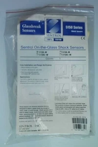 Sentrol 5150-W On-The-Glass Shock Sensors Glass-break Sensors (Bag of 5) - Picture 1 of 2