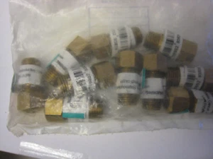 Bag of 10 Anderson Metals 750068-0604 3/8-Inch by 1/4-Inch Compression Coupling - Picture 1 of 6